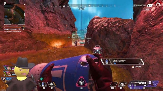 Thumbnail of his Apex Legends stream